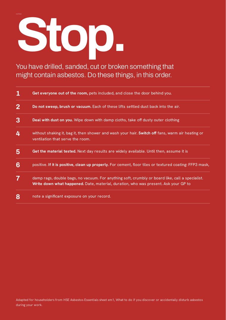 The emergency Stop page